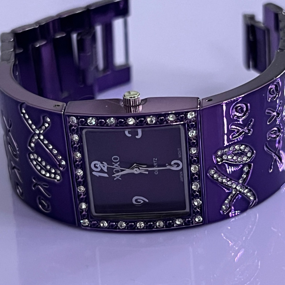 Y2K metallic Purple XO Women's Watch - Picture 5 of 5